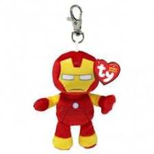Ty Beanie Boos Clips Marvel Iron Man