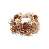 At Christmas Garland P/Candle Nat A4Col D14Xh7 Random