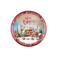 To Round Plastic Christmas Placemat 6 Decorations D33
