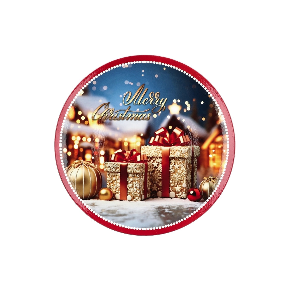 To Round Plastic Christmas Placemat 6 Decorations D33