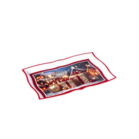 Ad Vassoio Rettangolare Plastica Natale 6 Decorazioni 35X23Xh2 cm