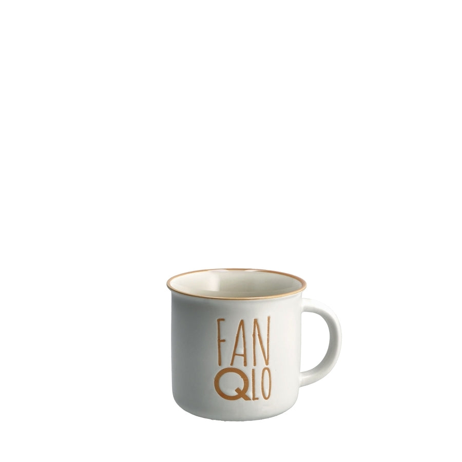 Ad - 2-color porcelain cup D9.5Xh8.5