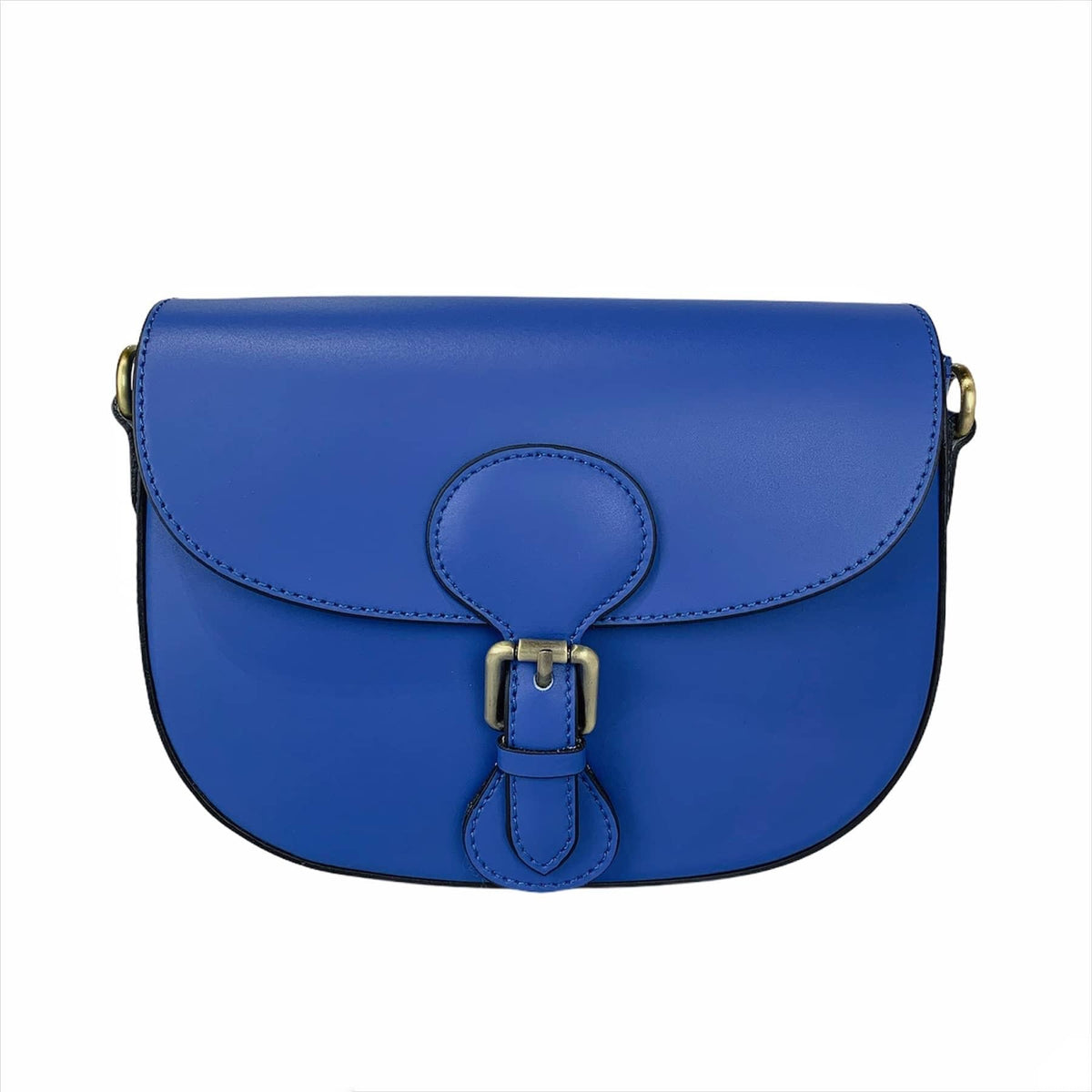 Carola - Borsa a  Tracolla in Pelle Rigida con Patta - FrasiBags