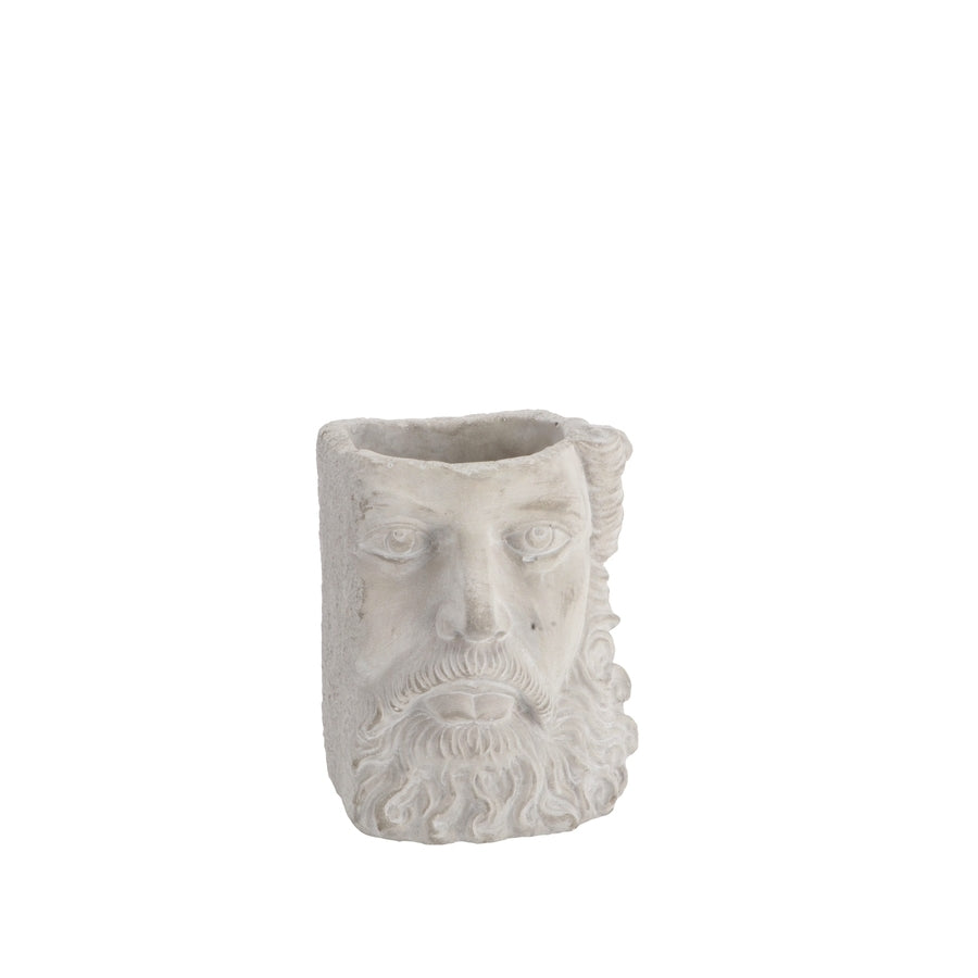 Ad Vaso Cemento Zeus 2 colori 14,5X14Xh18Cm