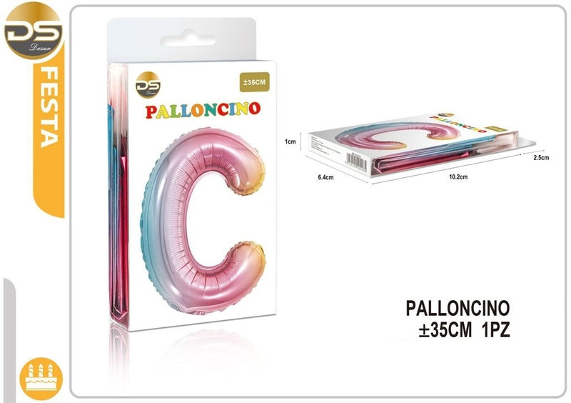 Dz Party Palloncino Multicolore Lettere Alfabeto (A-Z) 35Cm