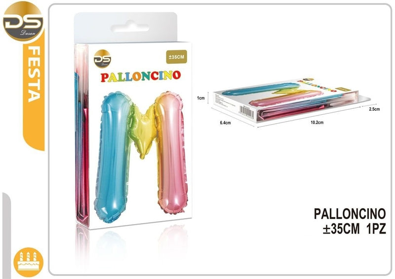 Dz Party Palloncino Multicolore Lettere Alfabeto (A-Z) 35Cm