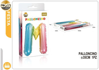Dz Party Palloncino Multicolore Lettere Alfabeto (A-Z) 35Cm