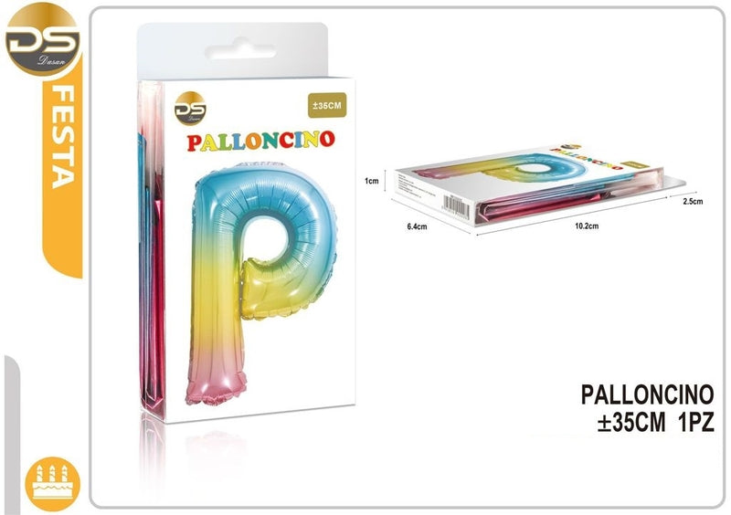 Dz Party Palloncino Multicolore Lettere Alfabeto (A-Z) 35Cm