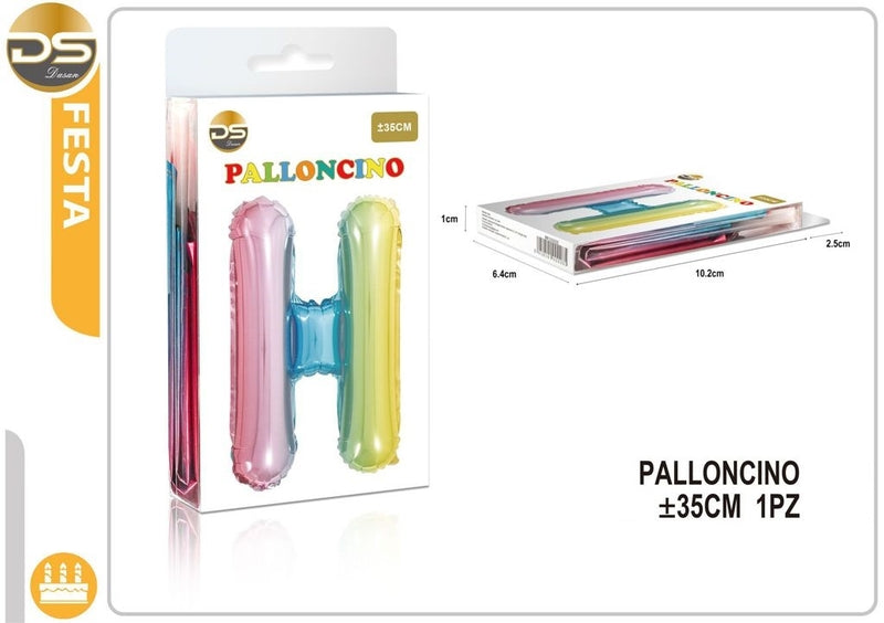 Dz Party Palloncino Multicolore Lettere Alfabeto (A-Z) 35Cm