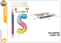 Dz Party Palloncino Multicolore Lettere Alfabeto (A-Z) 35Cm