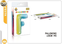 Dz Party Palloncino Multicolore Lettere Alfabeto (A-Z) 35Cm