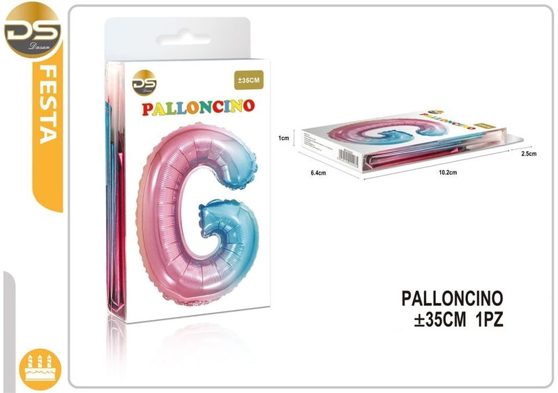 Dz Party Palloncino Multicolore Lettere Alfabeto (A-Z) 35Cm