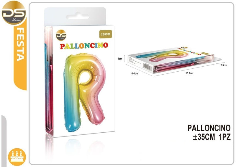 Dz Party Palloncino Multicolore Lettere Alfabeto (A-Z) 35Cm