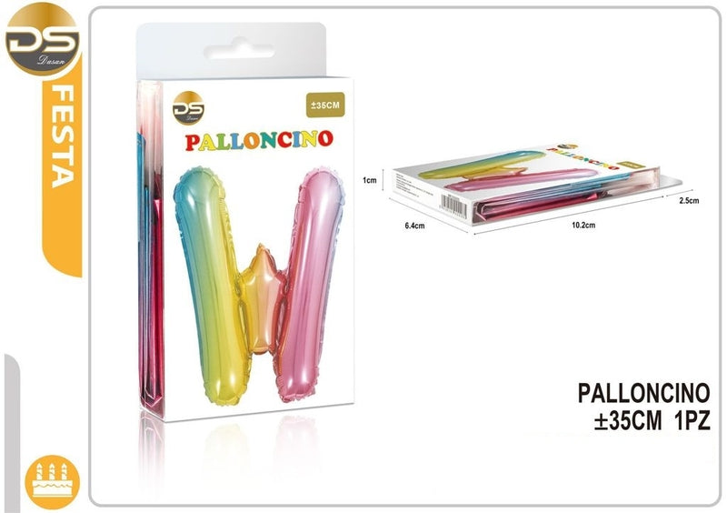 Dz Party Palloncino Multicolore Lettere Alfabeto (A-Z) 35Cm