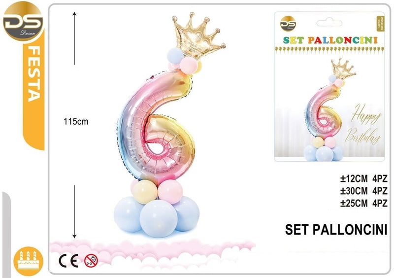 Dz Party Set Di Palloncini Colorati numeri