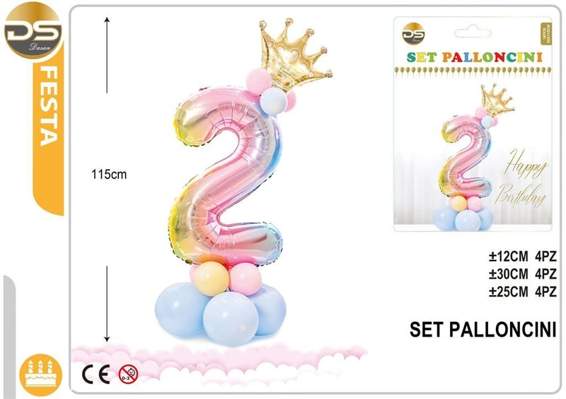 Dz Party Set Di Palloncini Colorati numeri
