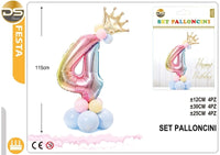 Dz Party Set Di Palloncini Colorati numeri