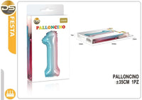 Dz Party Palloncino Multicolore Numeri