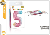 Dz Party Palloncino Multicolore Numeri