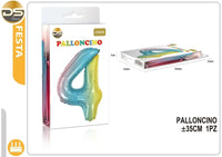 Dz Party Palloncino Multicolore Numeri