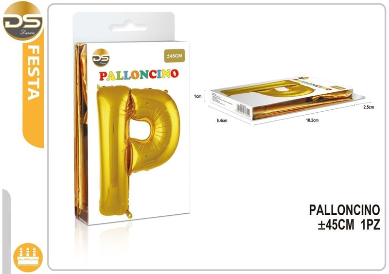 Dz - Party Balloon Gold Alphabet 45Cm