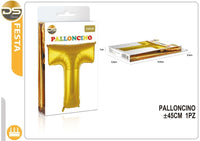 Dz - Party Balloon Gold Alphabet 45Cm