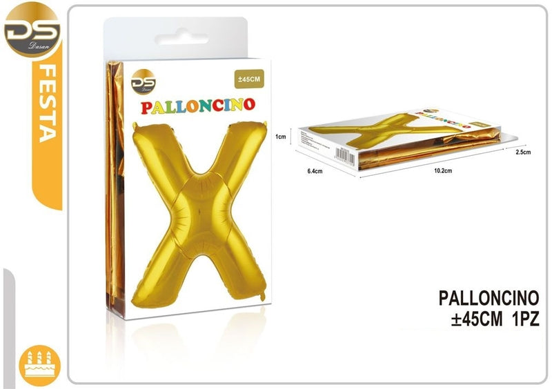Dz - Party Balloon Gold Alphabet 45Cm