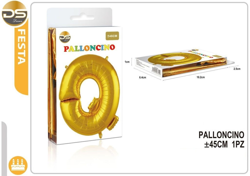 Dz - Party Balloon Gold Alphabet 45Cm