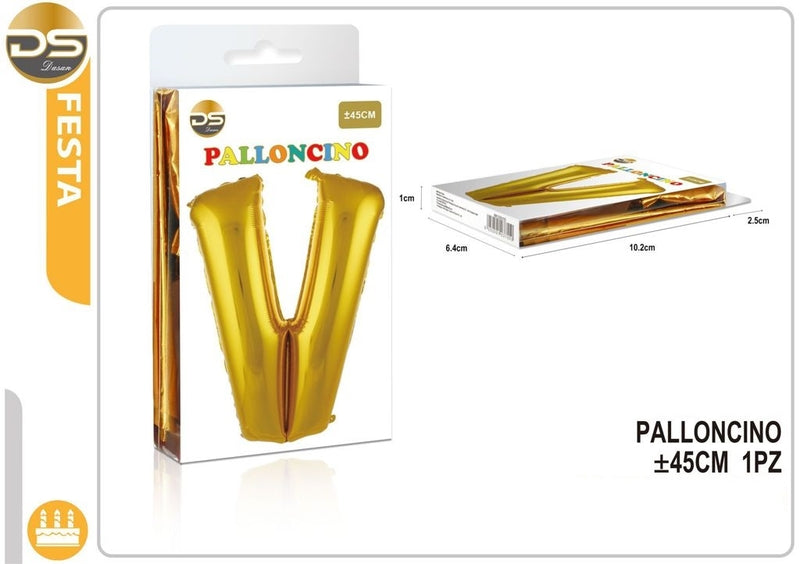 Dz - Party Balloon Gold Alphabet 45Cm