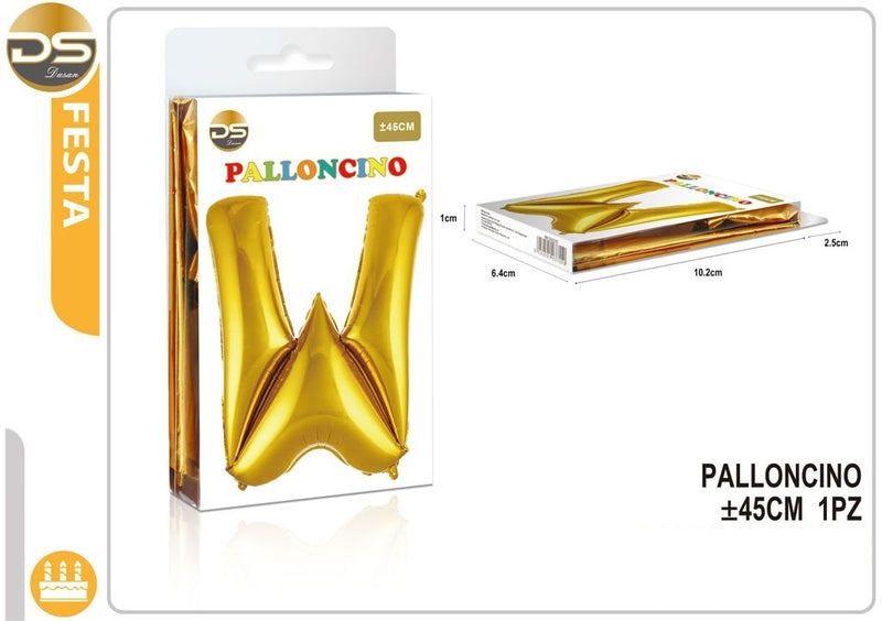 Dz - Party Balloon Gold Alphabet 45Cm