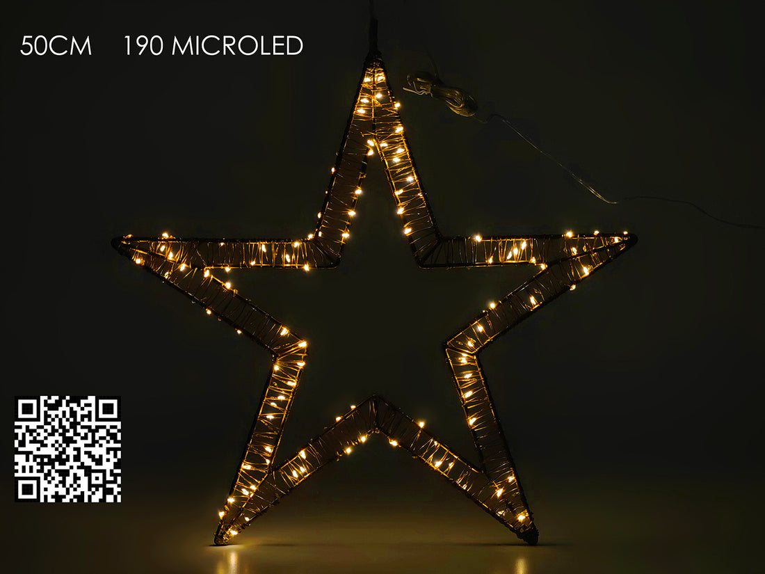 G.Natale Stella 50Cm C/190 Microled Flash B.Caldo