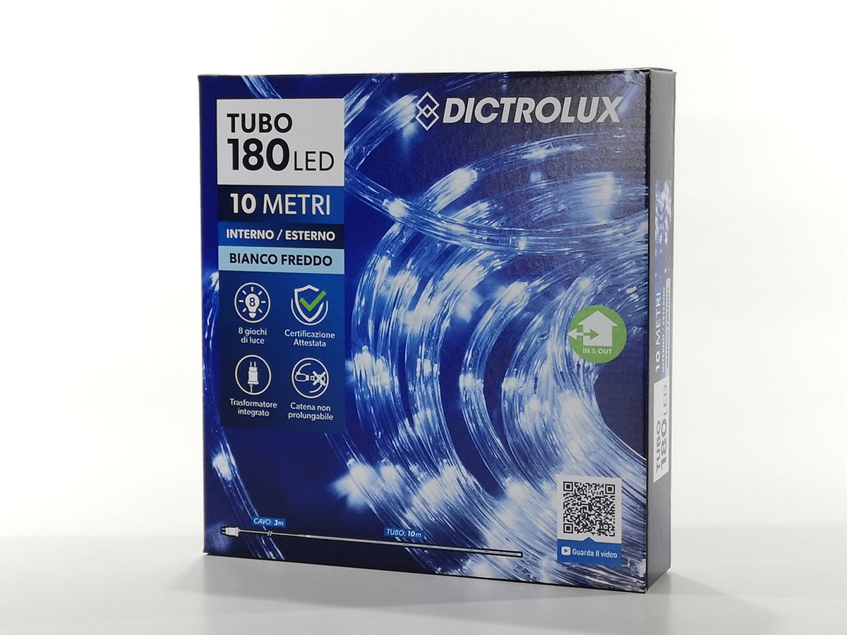 G.Natale Tubo Led 10Mt X Int/Estprog. Ghiaccio