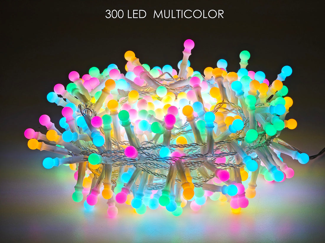 G.Natale 300 Led Cherry Multic. Cavo Tr. Progr