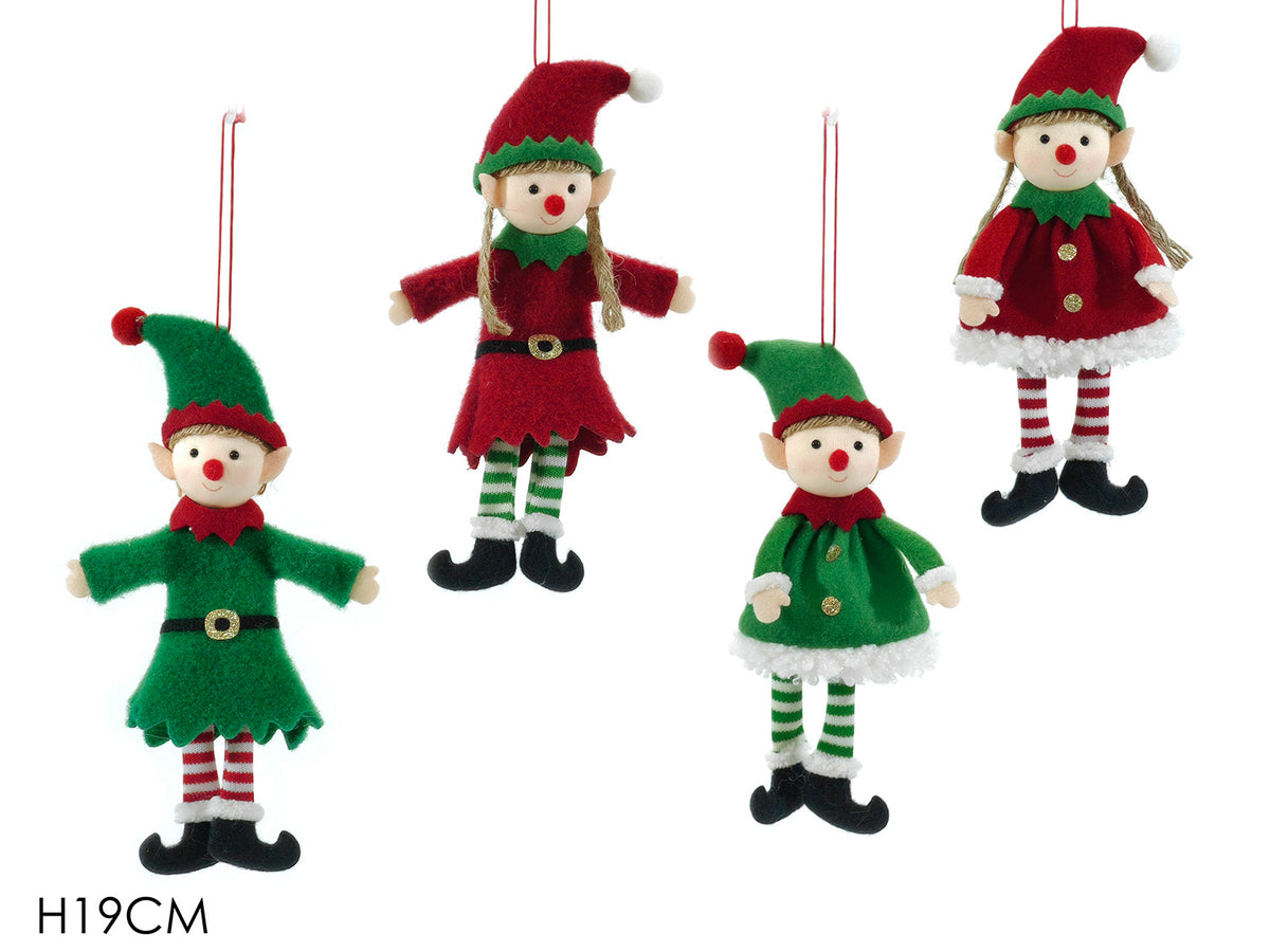 G.Natale Appendino Elfo H19Cm 4Ass.