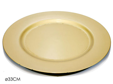 G.Natale Sottopiatto 33Cm Oro Liscio