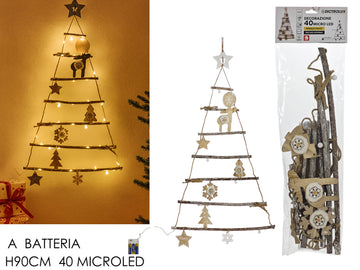 G.Natale Decorazione Natalizia C/40 Microled