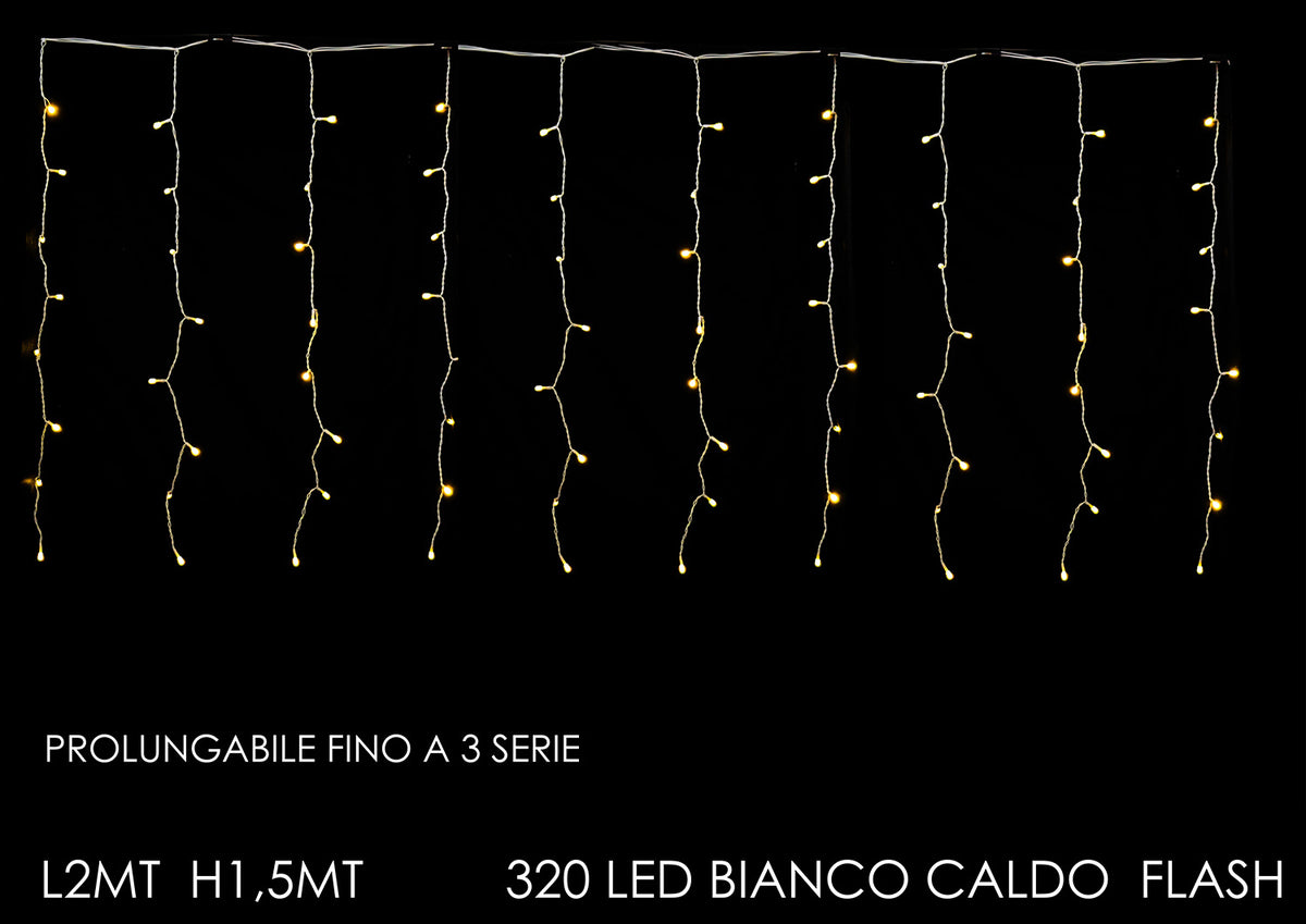 G.Natale Tenda 2Mt X1.5Mt H C/320 Led Mix Flash P