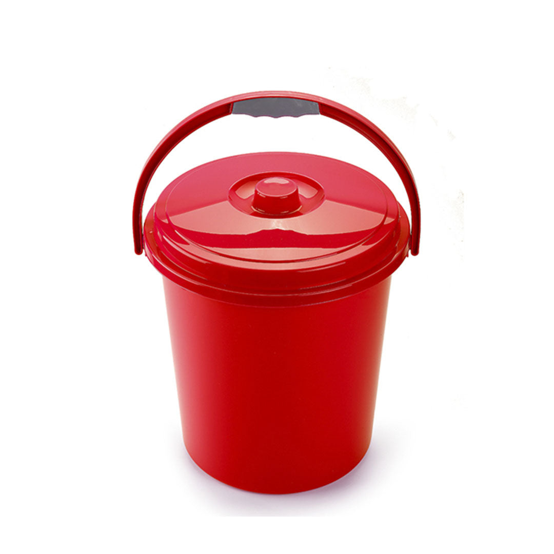 PlasticForte® Bidone Con Coperchio Eco 21l