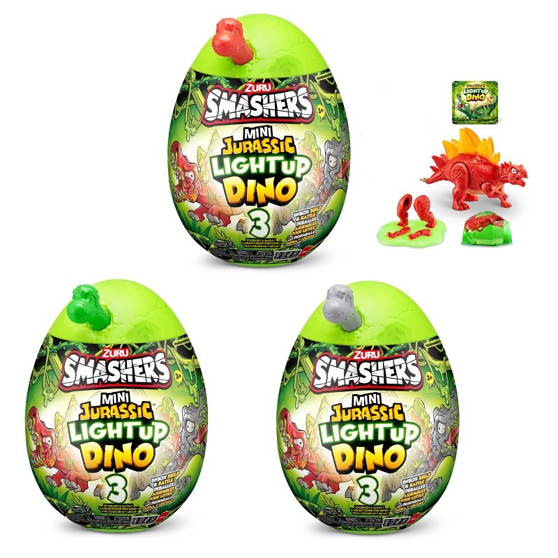 Smashers Mini Light Up Dino Egg C/Dinosauro