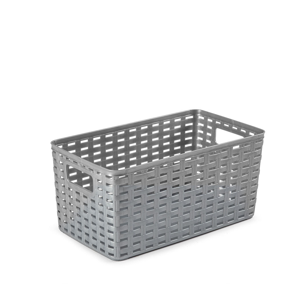 PlasticForte® Cesta Rattan 5L 28X17 Cm
