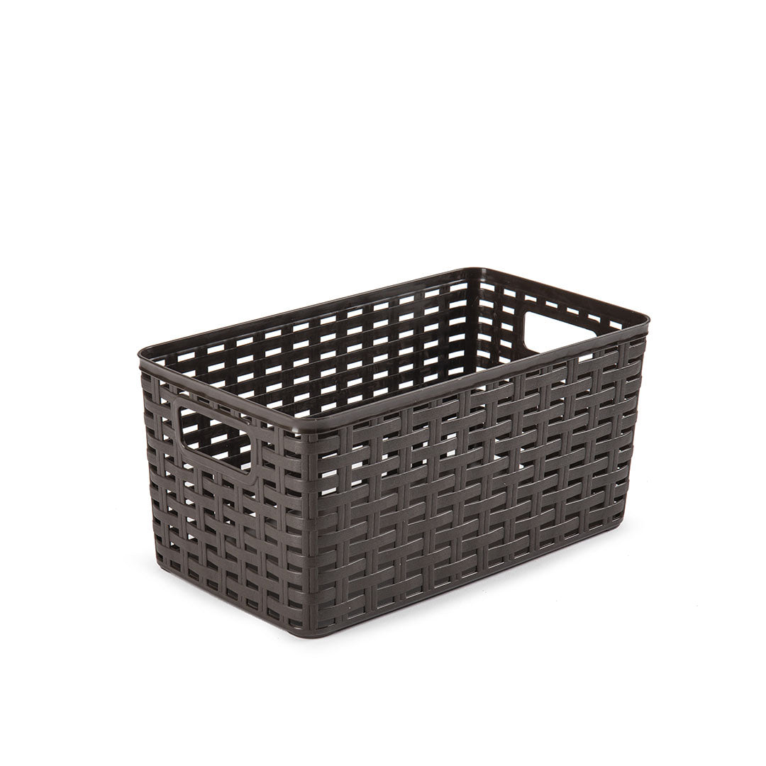 PlasticForte® Cesta Rattan 5L 28X17 Cm