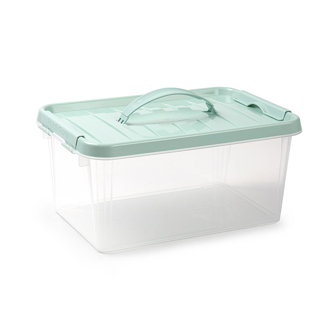 PlasticForte® - 8L Box With Lid And Handle Surt Vrm