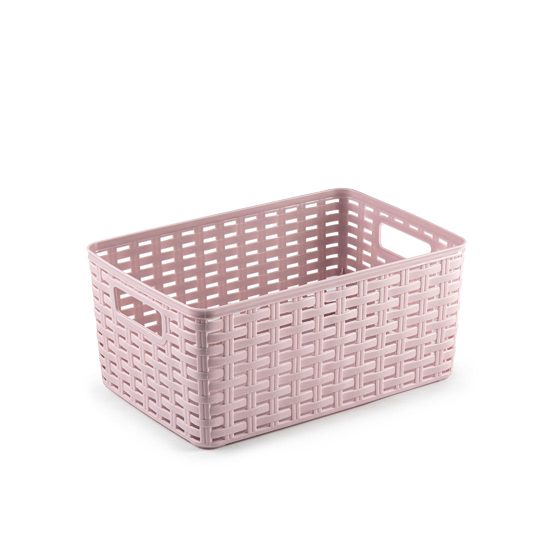 PlasticForte® Cesta Rattan 6L 29X19,5 Cm Surt Vrm
