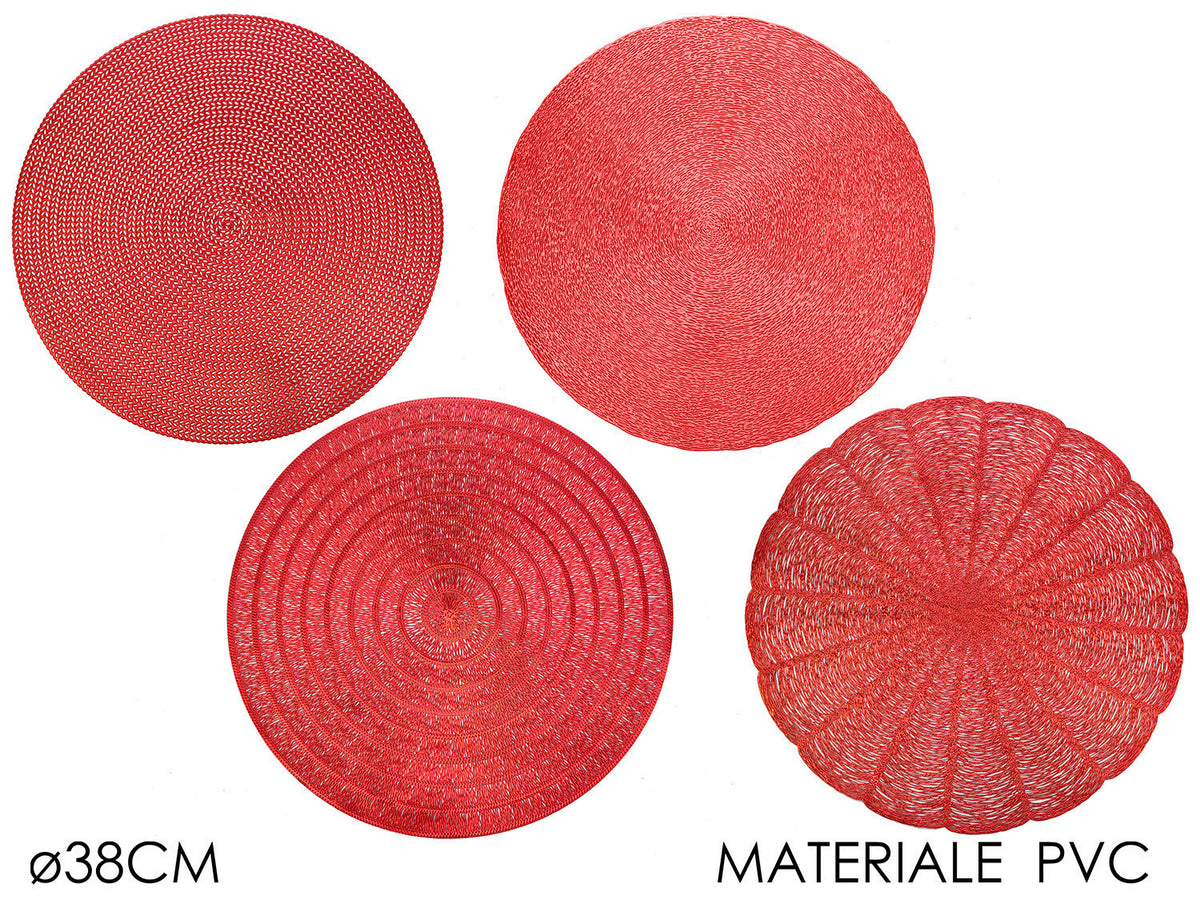 G.Natale Tovaglietta Natale 8Cm Rosso 4Ass Displ.