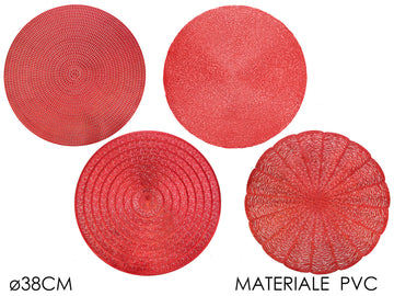 G.Natale Tovaglietta Natale 8Cm Rosso 4Ass Displ.
