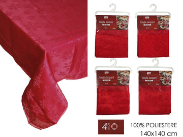 G.Natale Tovaglia Natale Jacquard 140X140Cm 4Ass