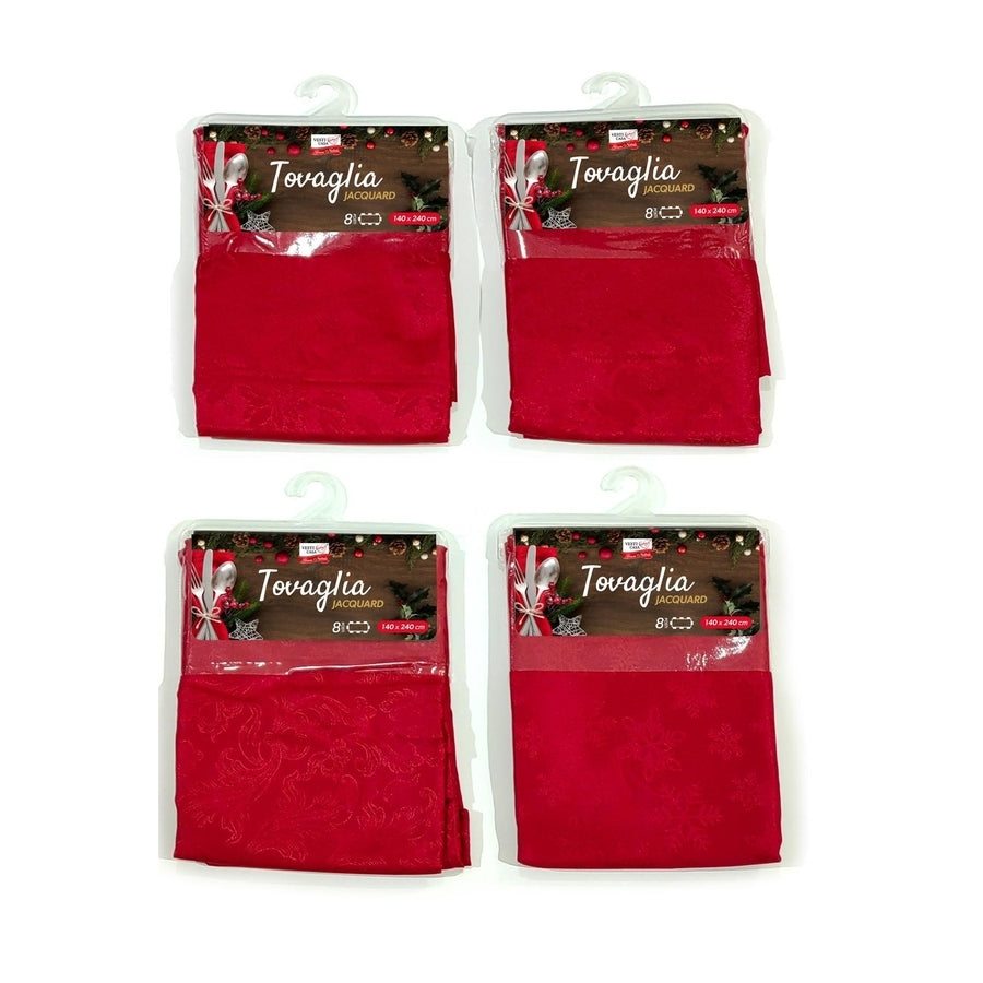 G.Natale Tovaglia Natale Jacquard 140X240Cm 3Ass