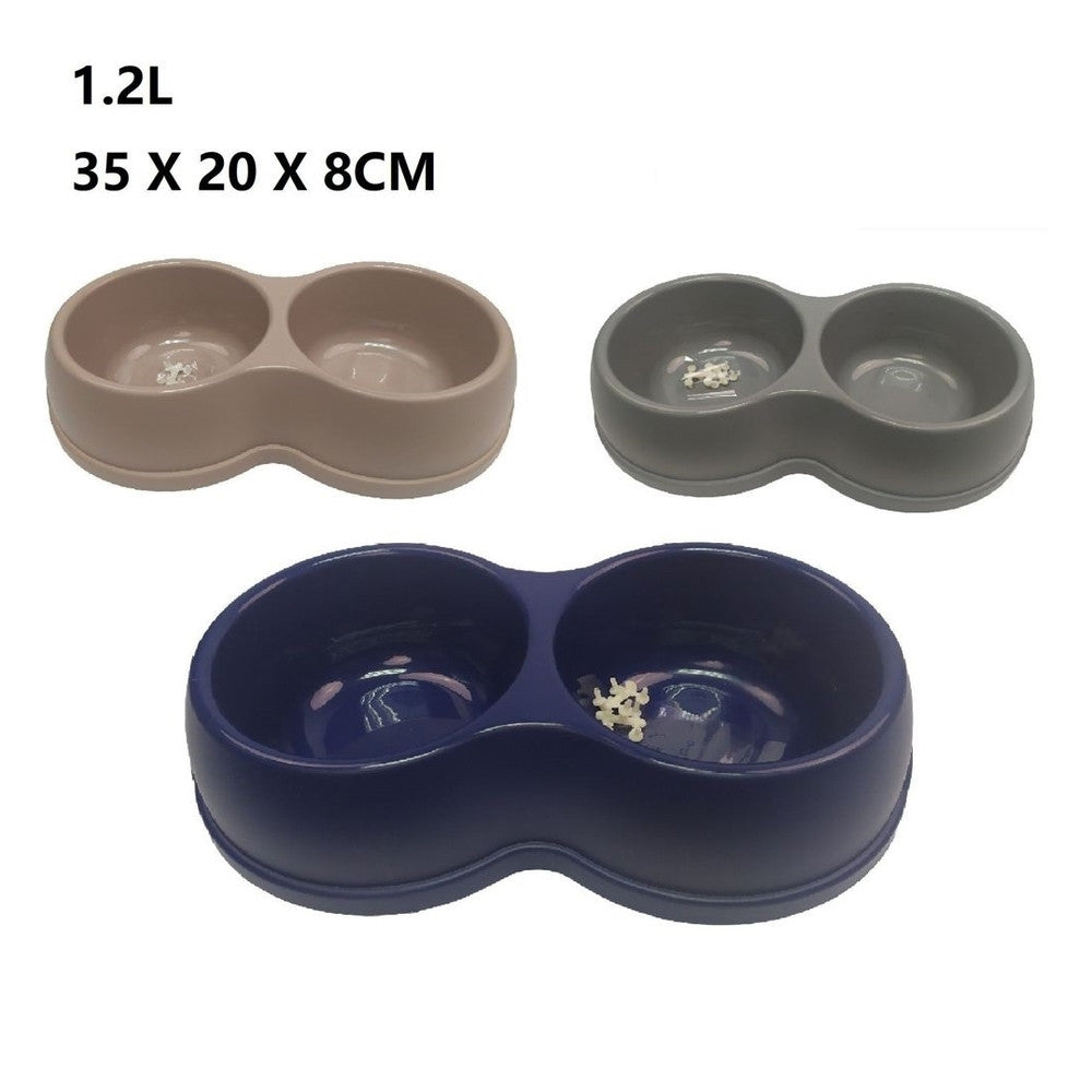 Bps - Ciotola Doppia 35x20x8 cm