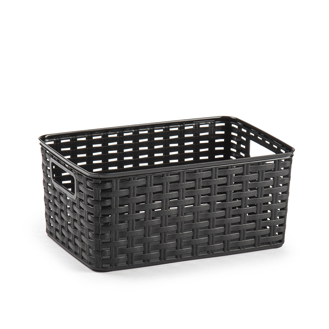 PlasticForte® Cesta Rattan 6L 29 X 19,5 Cm