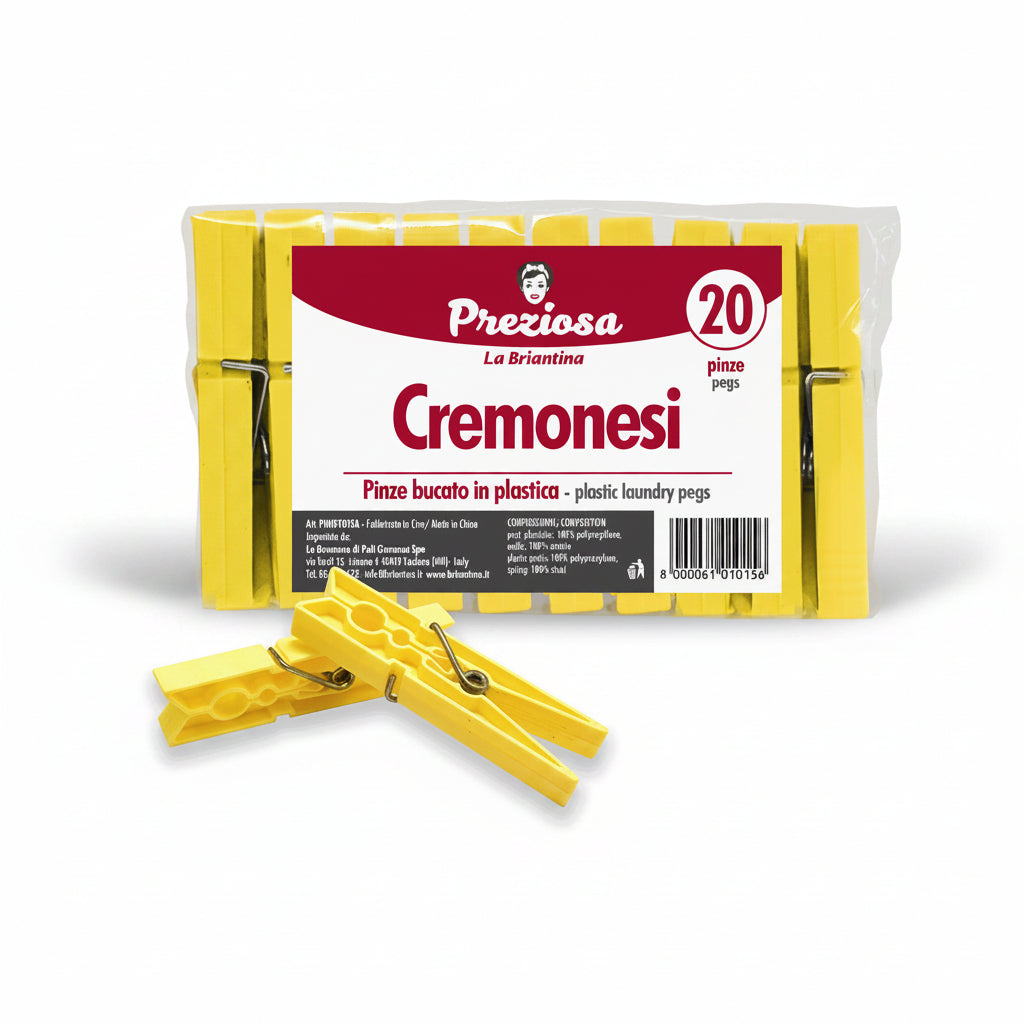 Brilla - Pinze Bucato Cremonesi 20Pz